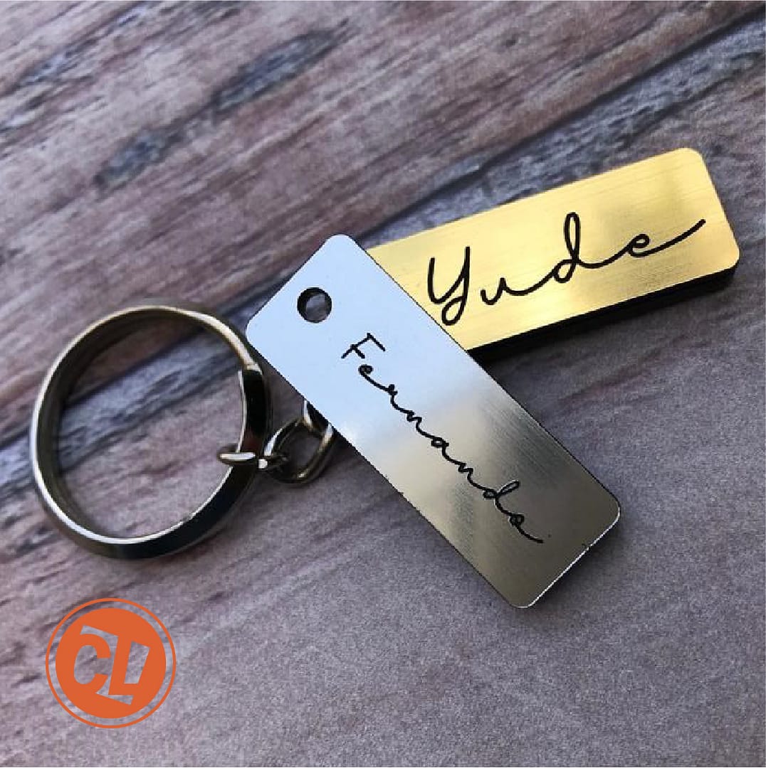 Llavero Mini 2 Capas Nombre Grabado - Imagen 2