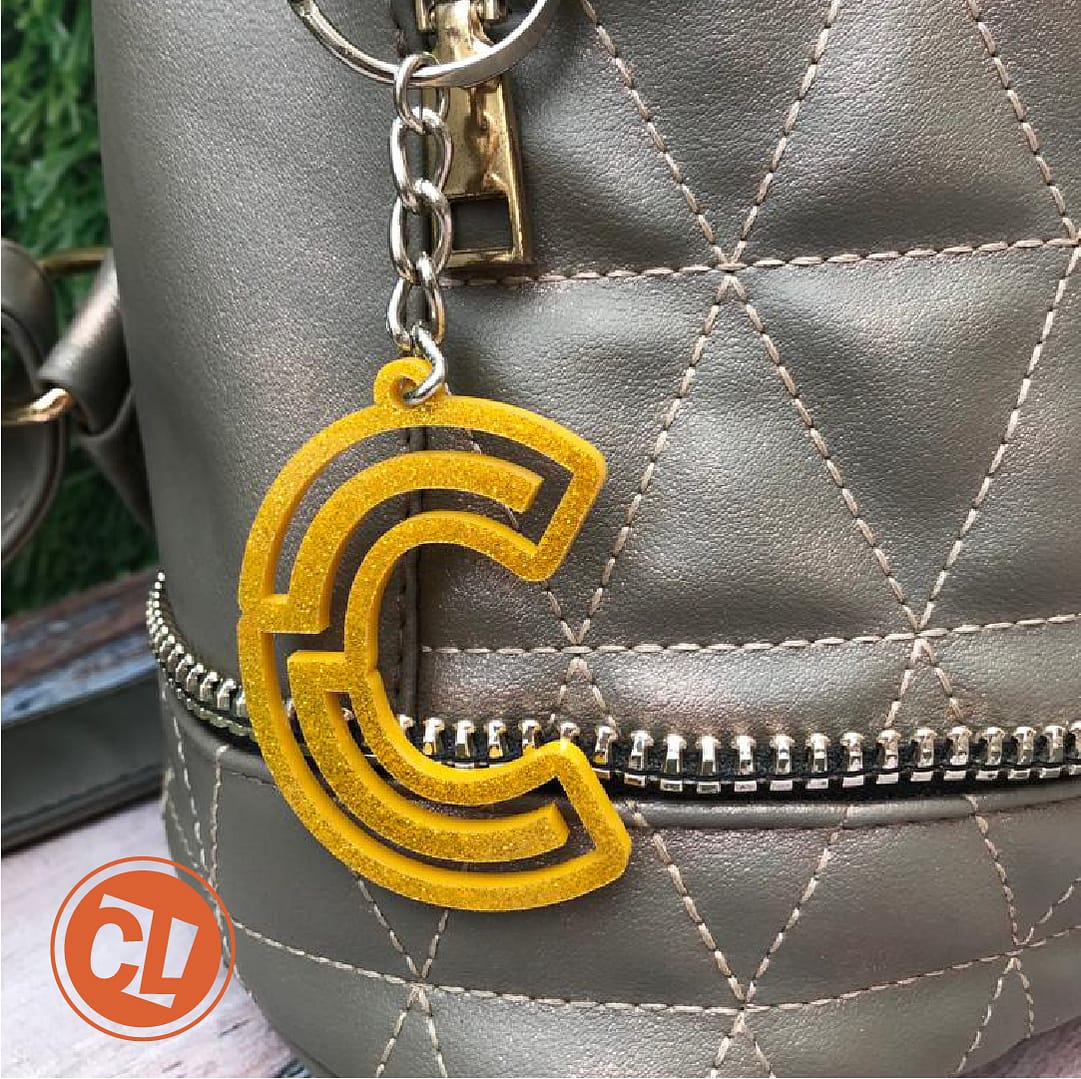 Llavero Letra Inicial Acrílico - Imagen 3